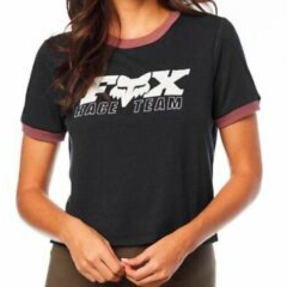 Fox Riding Topp Fox | Tops | Fox Racing Co Fox Race Team Short Sleeve Crop Top | Poshmark